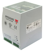 Carlo Gavazzi Switching Power Supply; 24VDC OUT; 10A; 340-575VAC / 480-820VDC IN; 3-Phase; DIN Rail Mount